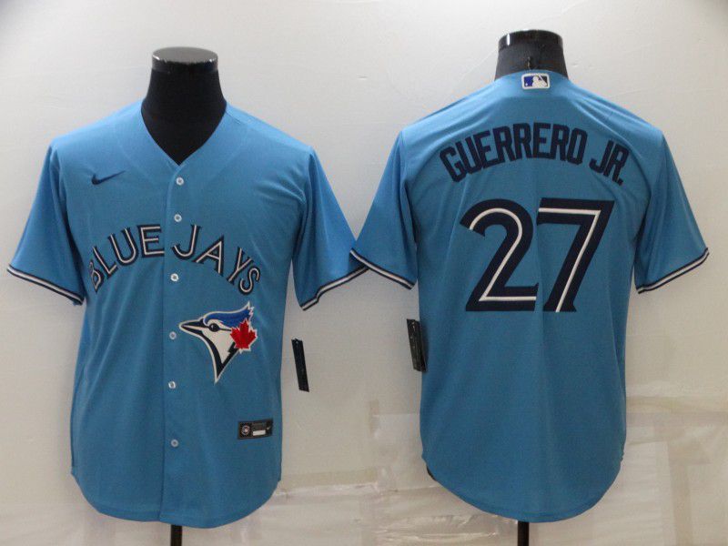 Men Toronto Blue Jays #27 Guerrero jr Light Blue Game Nike 2022 MLB Jersey->san diego padres->MLB Jersey